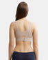Jockey Wirefree Padded Tencel Lyocell Stretch Full Coverage Lounge Bra with Stay Fresh Properties and Removable Pads - Mushroom