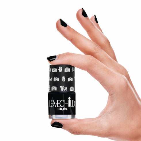 LoveChild Jaadu Breathable Black Glossy Nail Paint