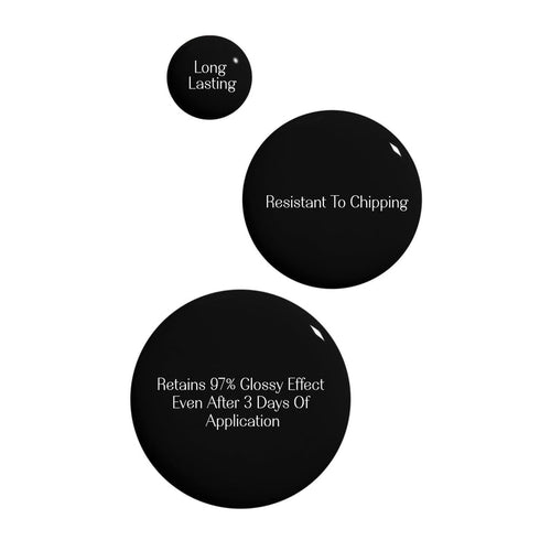 LoveChild Jaadu Breathable Black Glossy Nail Paint