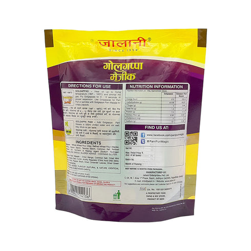 Jalani Golgappa Magic 35 Pcs Puris+Pani Puri Masala | pack of 3 100g each