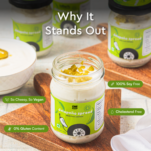 Nourish You Cashew cheese spread | Jalapeno | clean label | great taste