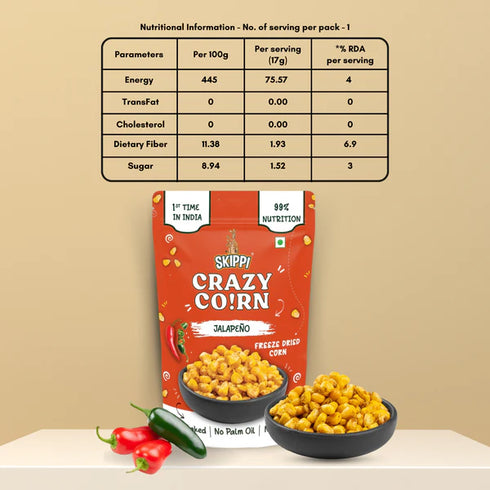 Skippi Crispy Crazy Corn Kernels