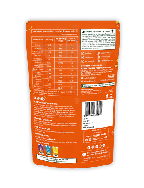 Skippi Jalapeno Skippi Crispy Crazy Corn