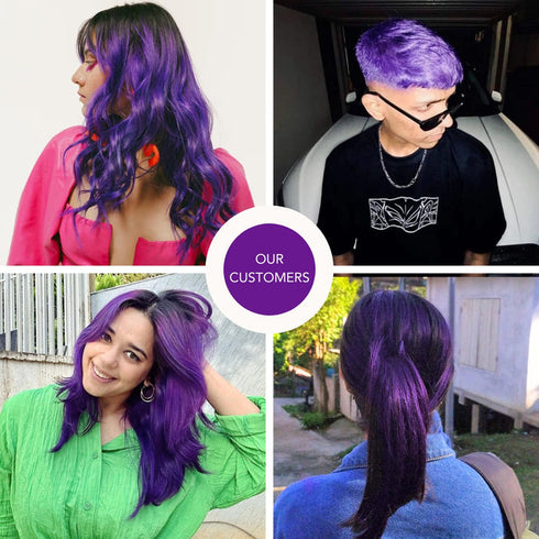 Paradyes Electric Purple Semi-Permanent Hair Color
