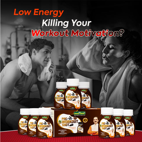 Jeena Sikho Pre Workout Shot Ayurvedic Energy and Stamina Support