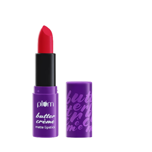 Plum Butter Crème Matte Lipstick Scarlet Siren 134 | True Red