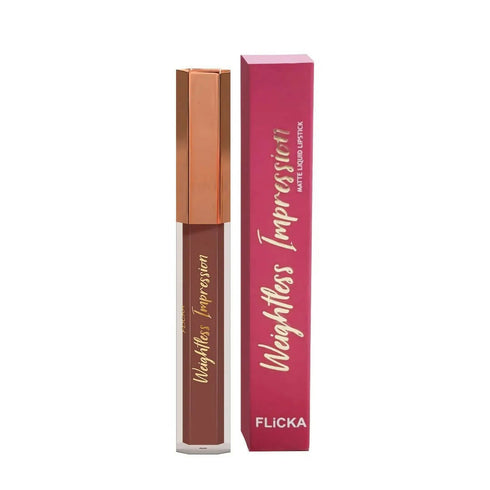 FLiCKA Weightless Impression 07 July | Nude Matte Finish Liquid Lipstick