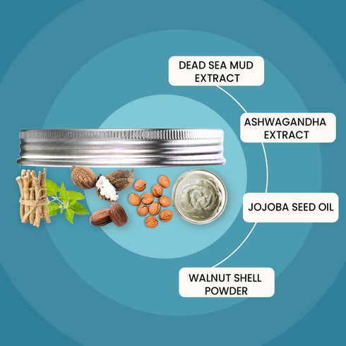 Wild Oak Jordan Dead Sea Healing Mud Face Scrub