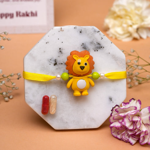 Omay Foods Lion Rakhi for Kids