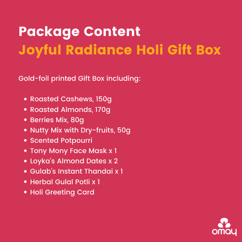Omay Foods Joyful Radiance Holi Gift Box