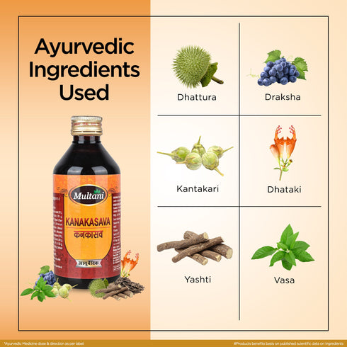 Multani Pharmaceuticals Limited Multani Ayurvedic Kankasava Syrup Reduces Chest & Nasal Congestion