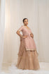 Kzari Kaleji Gold Silk Kurta Set with Organza Lehenga and Dupatta