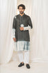 Kzari Black Mirror intricate Kurta