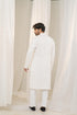 Kzari Sheesh-Mahal White Georgette Mirror Kurta