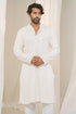 Kzari Sheesh-Mahal White Georgette Mirror Kurta