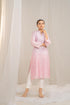 Kzari Pink Cotton Modal Satin Haryali Kurta Pant Set