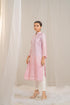 Kzari Pink Cotton Modal Satin Haryali Kurta Pant Set
