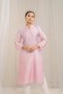 Kzari Pink Cotton Modal Satin Haryali Kurta Pant Set