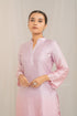 Kzari Pink Cotton Modal Satin Haryali Kurta Pant Set