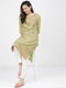 Vasthrlay Women Ketch Women Green Printed Straight Kurtas