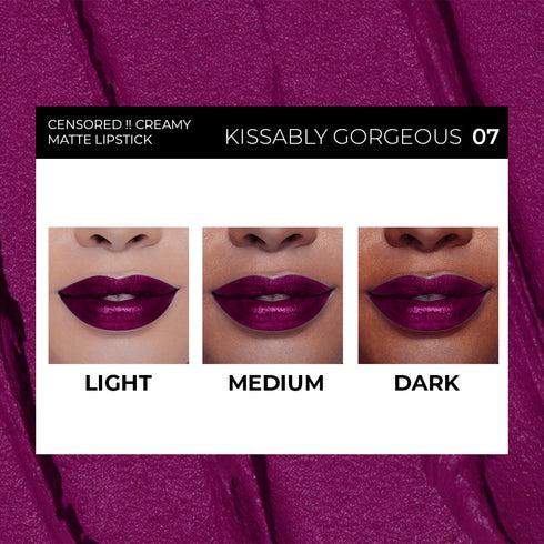 Soku Cosmetic Censored !! Creamy Matte Lipstick - Kissably Gorgeous