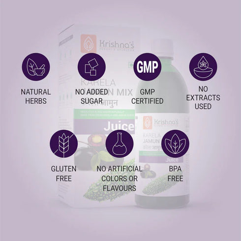 Krishna'S Herbal & Ayurveda Karela Jamun Mix Juice