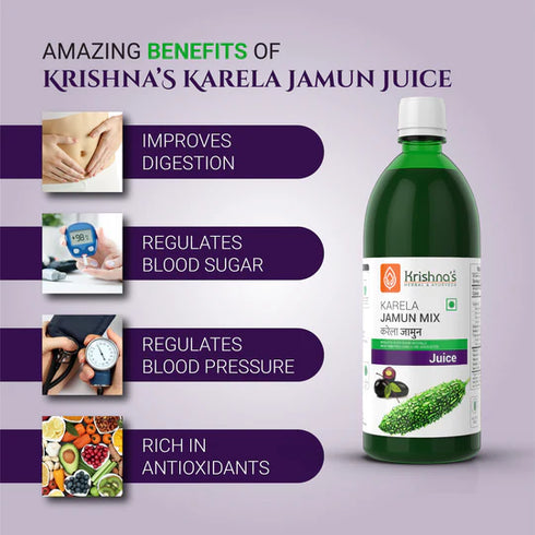 Krishna'S Herbal & Ayurveda Karela Jamun Mix Juice
