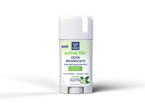 Kiss My Face Active Life Stick Cucumber Green Tea Deodorant