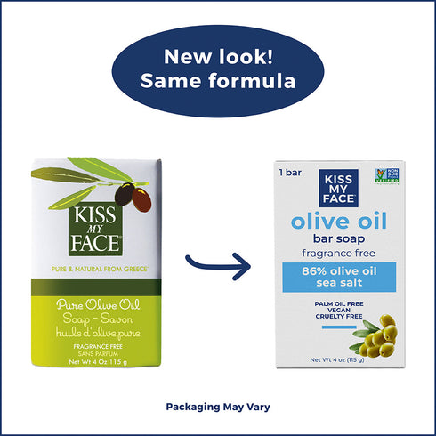 Kiss My Face Pure Olive Oil Bar Soap Fragrance Free