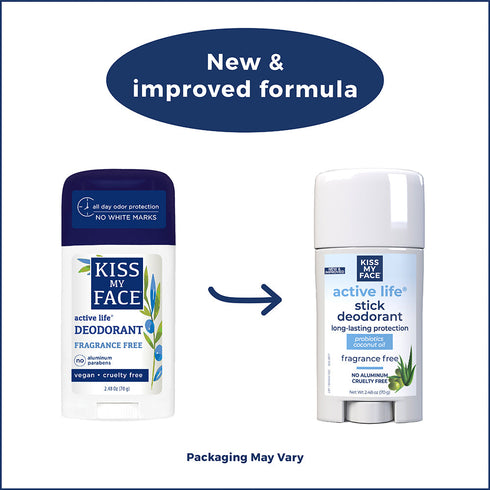 Kiss My Face Active Life Stick Frag Free Deodorant