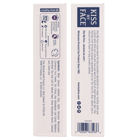 Kiss My Face Kids Berry Smart Gel Fluoride Free Toothpaste