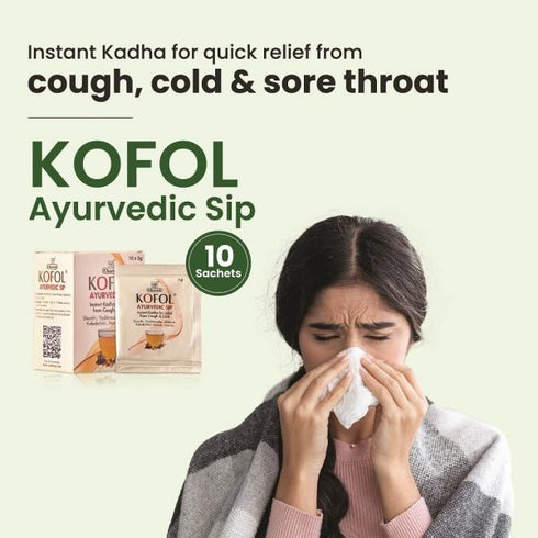 Charak Pharma Kofol Ayurvedic Sip Instant Kadha Sachet
