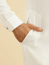 Manyavar Ethereal White Celebration Kurta