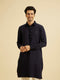 Manyavar Elegant Dark Blue Kurta