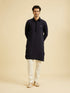 Manyavar Elegant Dark Blue Kurta