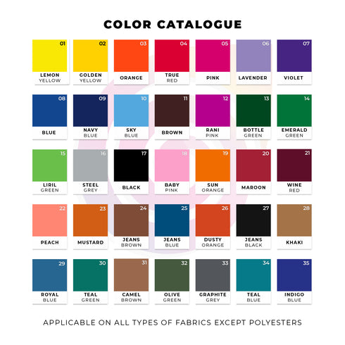 Kadam Multicolor Combo - 10 Different Color Sachets | 5 DyFix Sachets