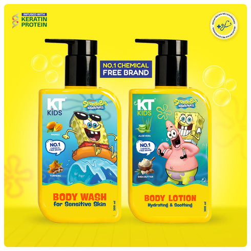 Kt Kids Gentle Body Care Combo Soft Body Wash Moisturizing Kids Lotion