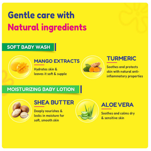 Kt Kids Gentle Body Care Combo Soft Body Wash Moisturizing Kids Lotion