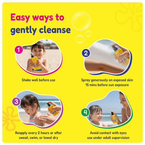 Kt Kids Kids Moisturizing Sunscreen Body Spray SPF 25