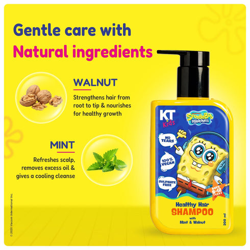 Kt Kids Gift Set Hair Care For Boys 8 12 Years Shampoo Conditioner Protein Cream Hair Serum Sun Protection Hair Spray Yellow Gift Bag FREE Keychain