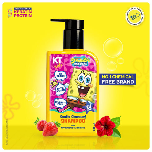 Kt Kids Gentle Cleansing Shampoo For Girls 3 7 Yrs