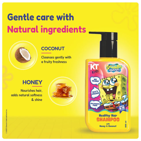 Kt Kids Gift Set Hair Care For Girls 8 12 Years Shampoo Conditioner Protein Cream Hair Serum Sun Protection Hair Spray Yellow Gift Bag FREE Keychain