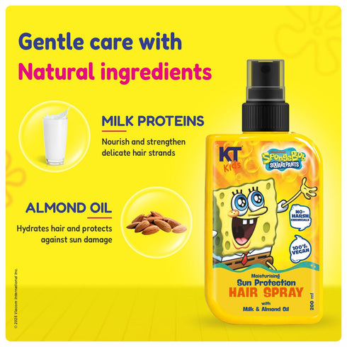 Kt Kids Moisturizing Sun Protection Hair Spray SPF 25
