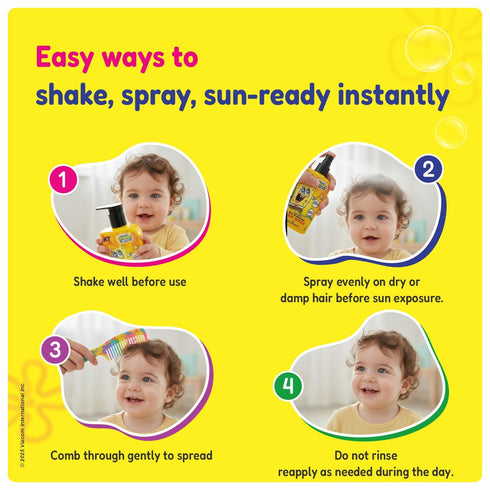Kt Kids Gift Set Hair Care For Boys 8 12 Years Shampoo Conditioner Protein Cream Hair Serum Sun Protection Hair Spray Yellow Gift Bag FREE Keychain