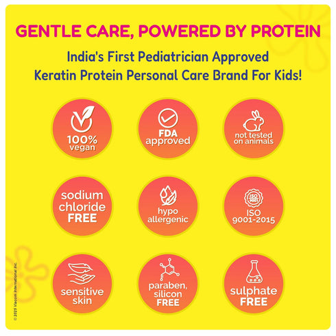 Kt Kids Gift Set Hair Care For Boys 8 12 Years Shampoo Conditioner Protein Cream Hair Serum Sun Protection Hair Spray Yellow Gift Bag FREE Keychain