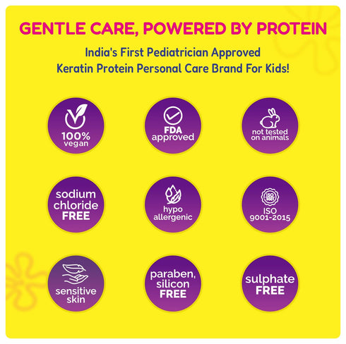 Kt Kids Hair Care Protection Combo Hair Leave In Serum Moisturizing Sun Protection Hair Spray