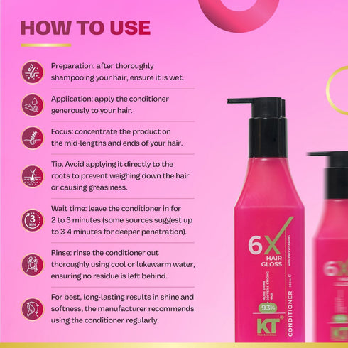 Kt Professional 6X Hair Gloss Conditioner