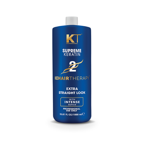 Kt Professional Supreme Keratin Hair Treatment For Extra Straight Hair & Intense Repair Sulfate Free Paraben Free 1000ml