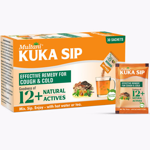 Multani Pharmaceuticals Limited Multani Kuka Sip Ayurvedic Relief Drink for Cough & Cold 12 Natural Actives