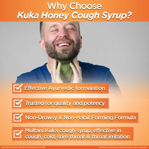 Multani Pharmaceuticals Limited Multani Kuka Honey Cough Syrup For Sore Throat & Irritating Cough